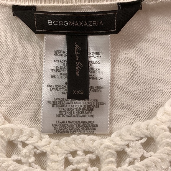 BCBGMAXAZRIA Morton Sweater In Gardenia size XXS - Picture 5 of 10